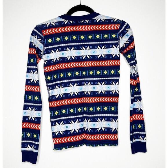 Hanna Andersson Kids Unisex Holiday Print Long John Pajama Set Multi Size 14 - Picture 3 of 8